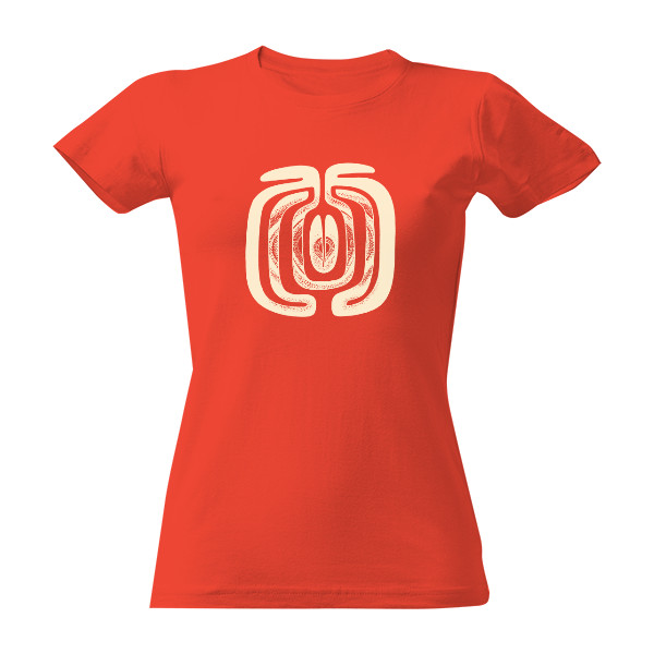 Tričko s potiskem Český granát - dámský - symbol kamene