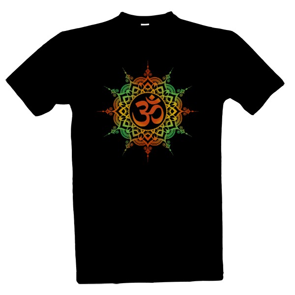 Tričko s potiskem Mandala a Om