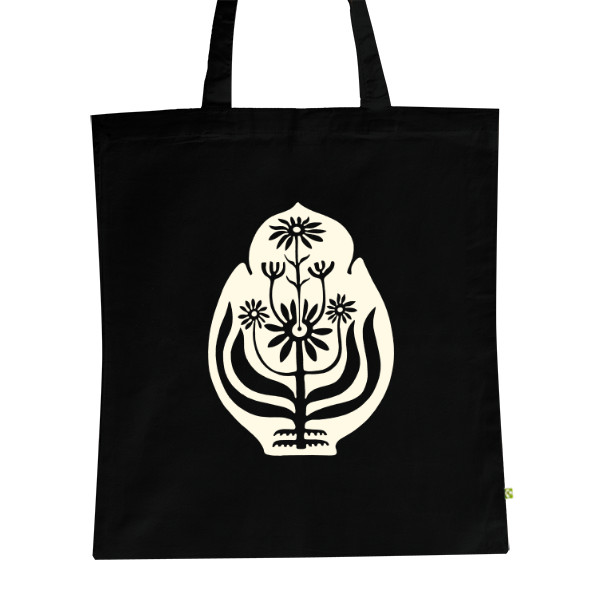 BIO plátěná taška s potiskem Měsíček - světlý, taška