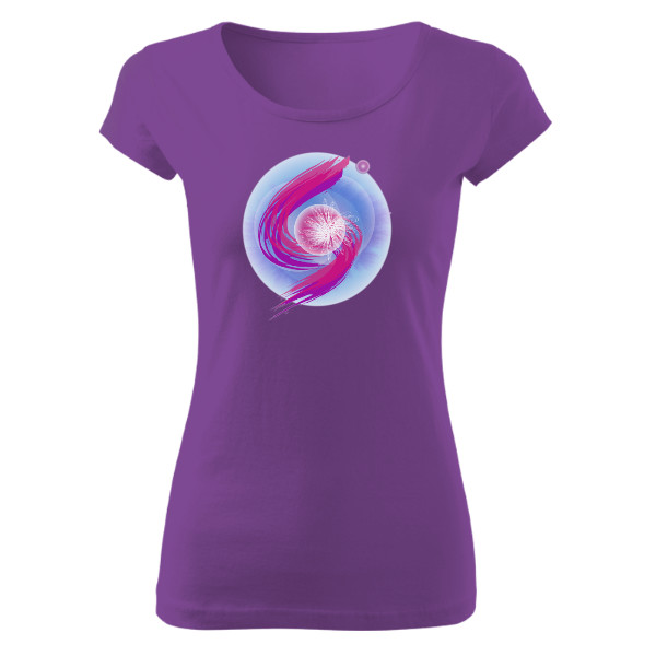 Tričko s potiskem Mandala - pohyb